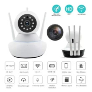 Cámara Robótica Inalámbrica de 3 Antenas WiFi | Vigilancia Inteligente 360° para Hogar y Negocio