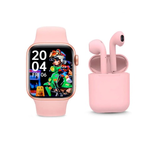 Combo Reloj Inteligente T500 + Audífonos Inalámbricos i12 | Tecnología, Estilo y Conectividad en un Solo Kit