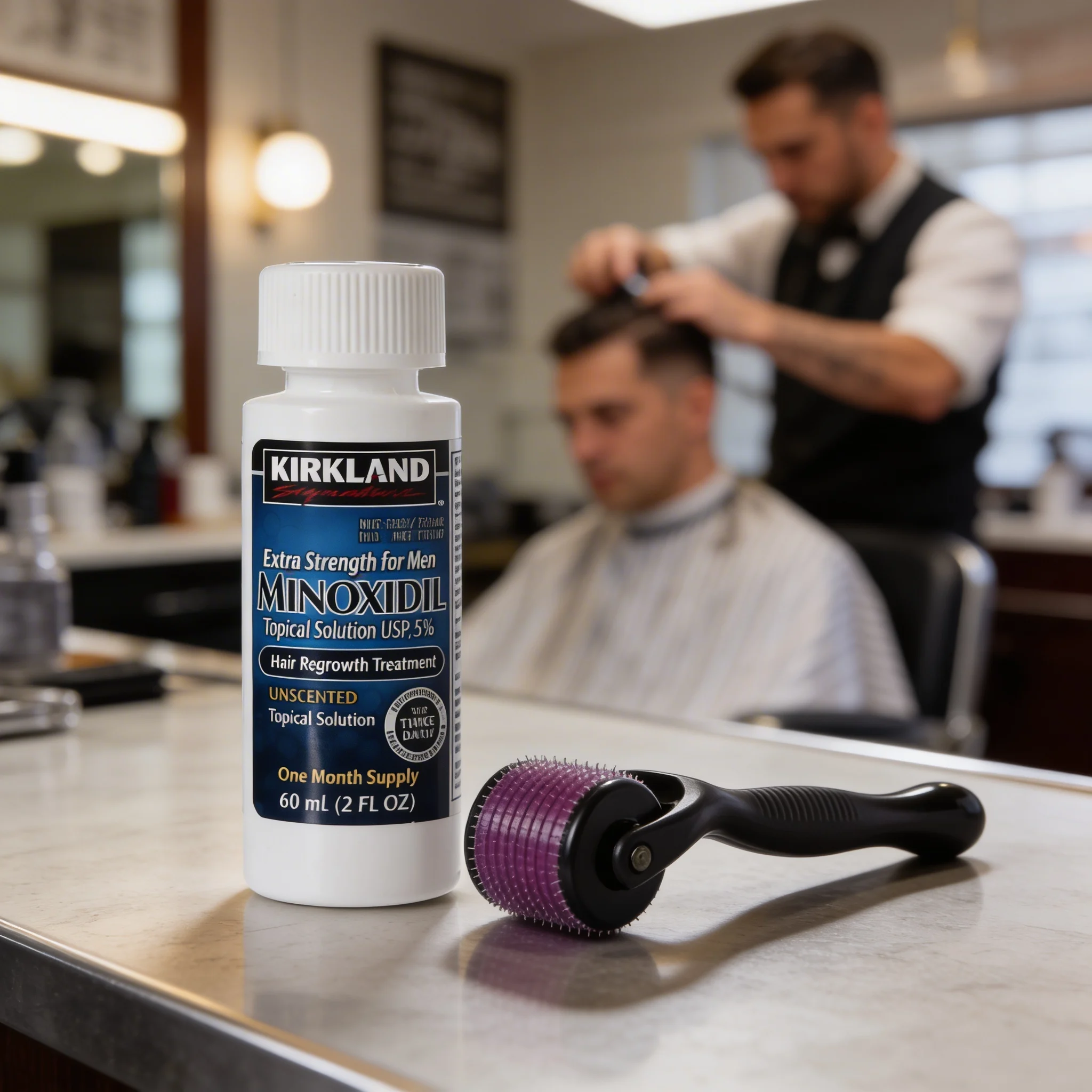 KIT Minoxidil al 5%+Dermaroller + gotero - Imagen 5