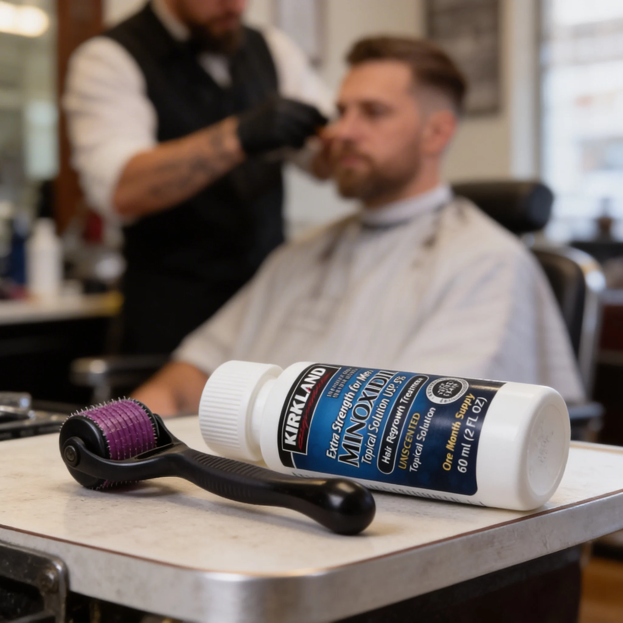 KIT Minoxidil al 5%+Dermaroller + gotero - Imagen 4