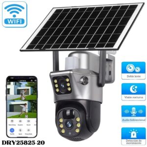 Cámara de Seguridad IP V380 para Exterior Vigilancia WiFi Inteligente 360° para Hogar y Negocio