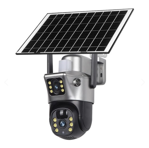 camara de seguridad wifi v380 con panel solar